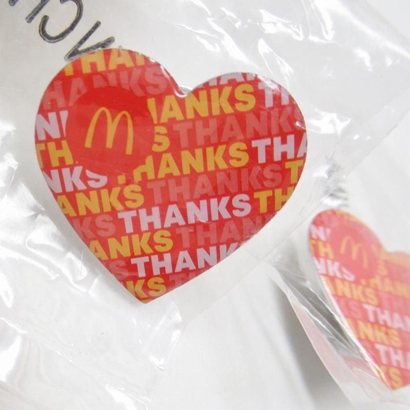 マクドナルド 正規品 ハート Thank You ピンズ