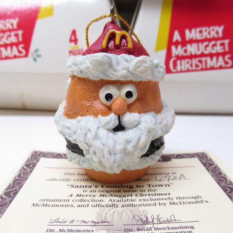 マクドナルド　ナゲットバディーズ　クリスマス　オーナメント　ヴィンテージ① ビンテージ マクドナルド オーナメントセット ナゲット