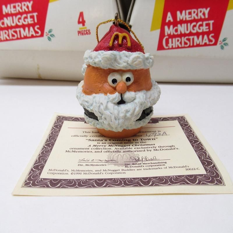 マクドナルド　ナゲットバディーズ　クリスマス　オーナメント　ヴィンテージ③ マクドナルド ナゲットバディーズ クリスマス オーナメント
