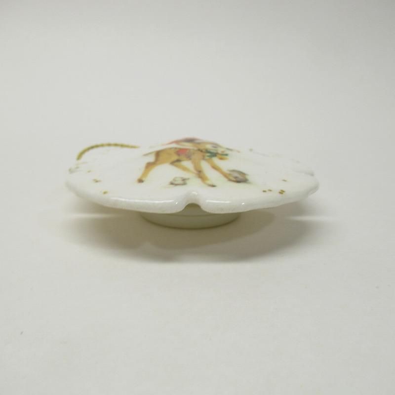 陶器製　バンビ レトロ 陶器置物（バンビ2＋ウサギ1）3個セット - 「宝の森」昭和