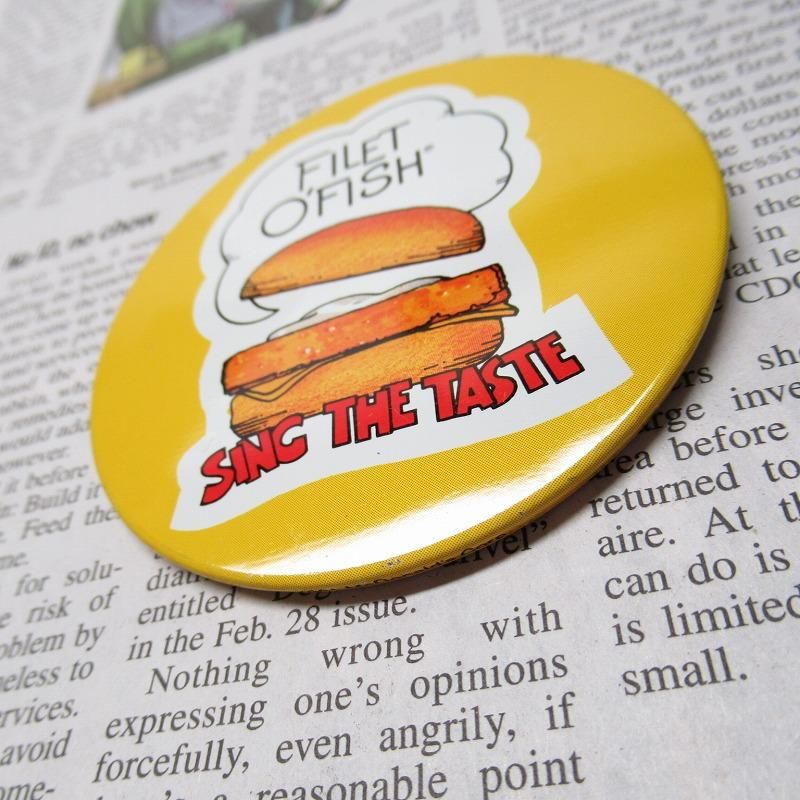 マクドナルド ヴィンテージ 缶バッジ 単品 激レア 黄色3こ