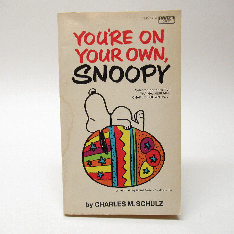 スヌーピーコミックブック You Re On Your Own Snoopy A