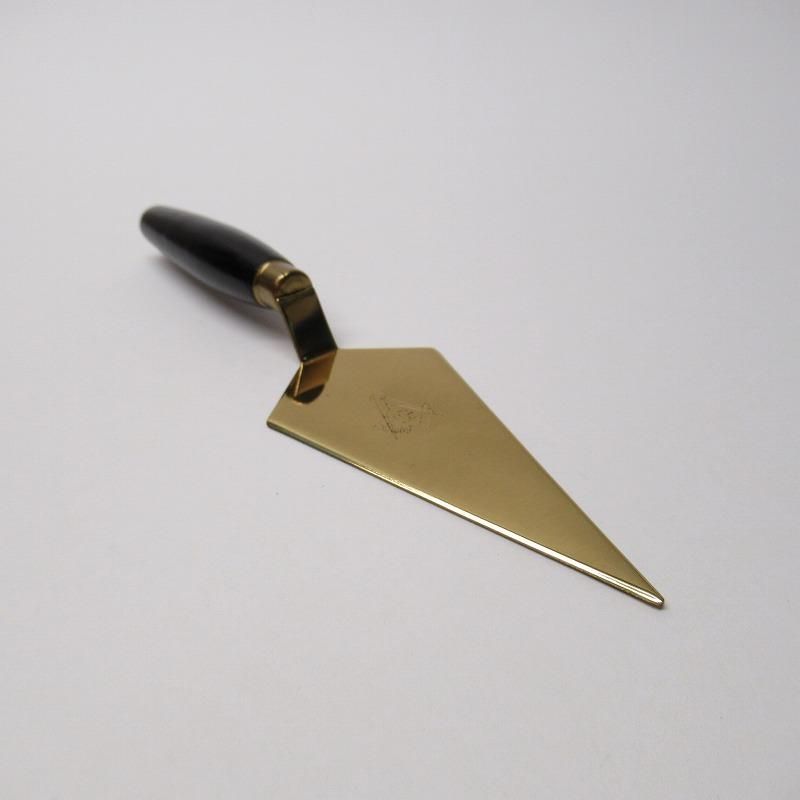 フリーメイソン メタル＆ウッドハンドル製 石工用こて A