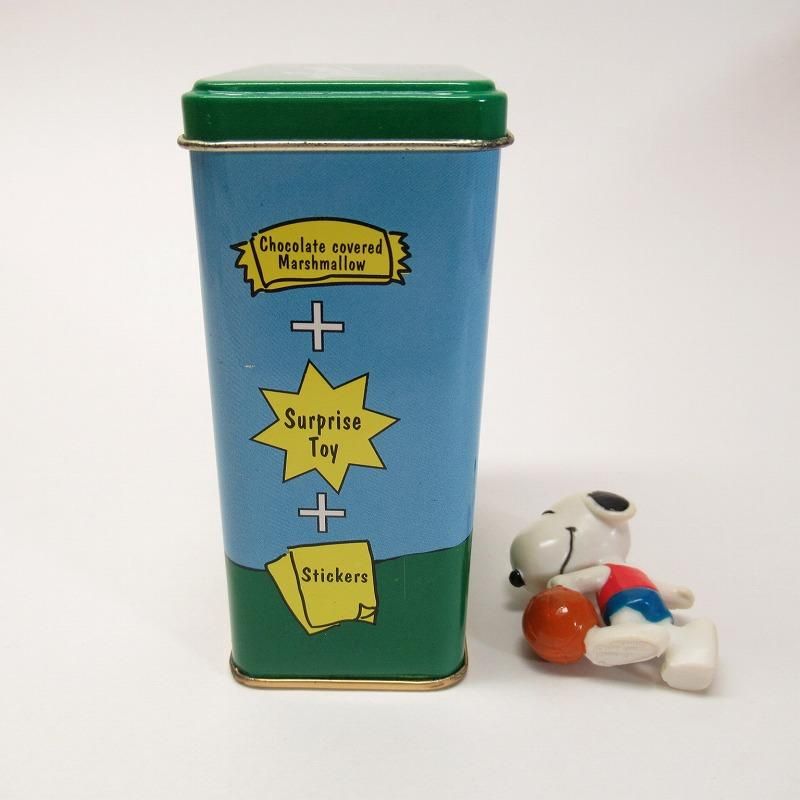 スヌーピー ホィットマン サプライズ ティン缶 バンザイ！ A PVC