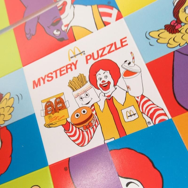 マクドナルド 1992年 マックキャラクター ミステリーシールパズル