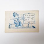 使用済  アンティークポストカード 1912年 オランダの少年