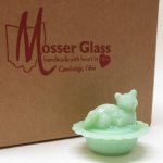 ★現行品・ガラス商品  モッサーグラス Mosser Glass ジェダイ 仔猫 ミニトリンケット