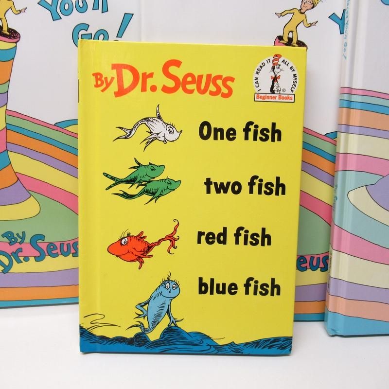 ドクタースース Dr.Seuss One fish, two fish, red fish, blue fish ヴィンテージ絵本