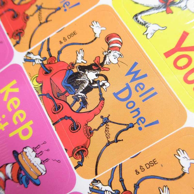 ドクタースース Dr.Seuss 現行品シール シート1枚 よくできました