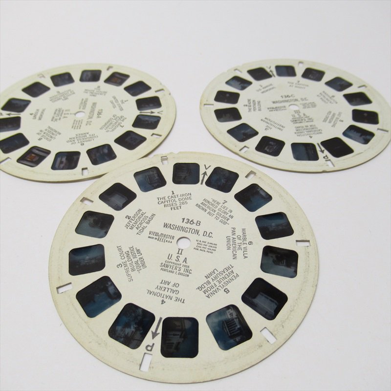 ビューマスター View-Master 世界の名所シリーズ ワシントンDC 3枚セット