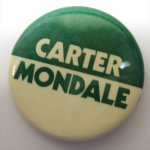 選挙  ヴィンテージ缶バッチ Carter Mondale 選挙