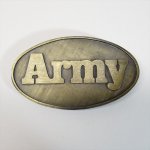 ベルトバックル  ヴィンテージベルトバックル Army 真鍮製 D アウトレット