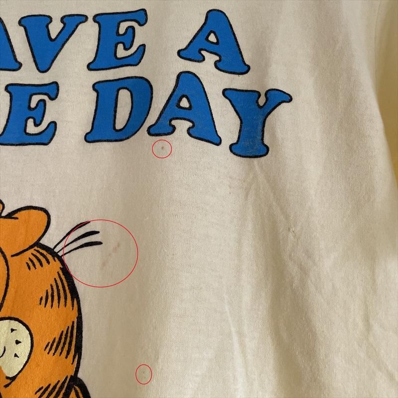 ガーフィールド Tシャツ ヴィンテージ ガーフィールド USA製 SUN社 ヴィンテージレディスMサイズ T