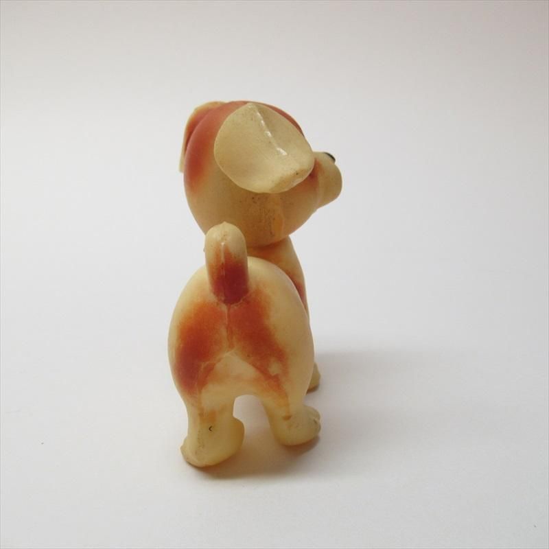 ソフビ ラバードールトイ 米国販売用日本製 1960年代 茶色のぶち犬