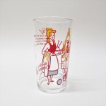 もともと何かの容器だったグラス  シンデレラ 1950年代 ディズニー カッテージチーズ グラス #2 B
