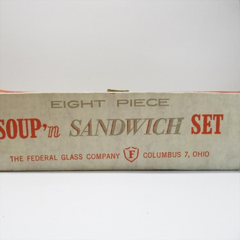 フェデラルグラス Soup'n Sandwich Set スープ＆サンドイッチ用