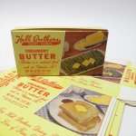 パッケージ＆パッケージに味のある雑貨＆チーズボックスなど  ヴィンテージフードパッケージ バター Hall Brothers デッドストック