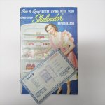 チケット、スコアパッドなどの紙物・紙モノ雑貨  1951年冷蔵庫説明書＆保証書