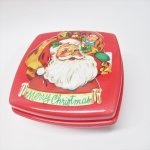 クリスマスやイースターなどの行事関連  ヴィンテージ クリスマス アメリカ製 プラスチックボックス