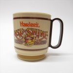 米国製ミッドセンチュリー＆陶器製マグ・食器など  ハーディーズ Hardee's Rise & Shine プラスチック製マグ B