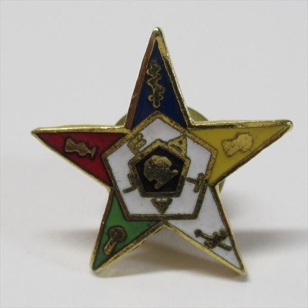 フリーメイソンピンズ Order of the Eastern Star 逆五芒星