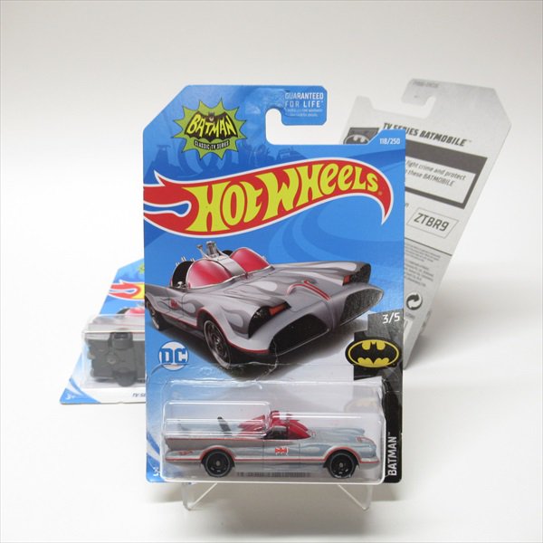 ホットウィール Hot Wheels ダイキャストミニカー DCコミック バットマン TVシリーズ Batmobile 銀x赤 未開封