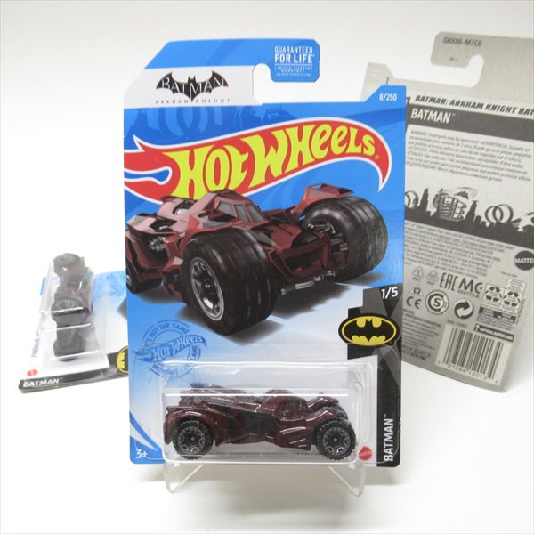 ホットウィール Hot Wheels ダイキャストミニカー DCコミックバットマン Arkham Knight Batmobile 臙脂 未開封