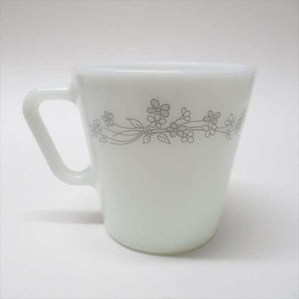 パイレックス グレーフラワーブーケ マグカップ A