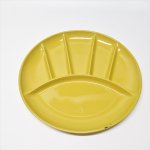 プラスチック＆メラミン食器  Fred Roberts社米国輸出用日本製プラスチック製BBQ用プレート黄色
