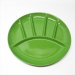 プラスチック＆メラミン食器  Fred Roberts社米国輸出用日本製プラスチック製BBQ用プレート緑色