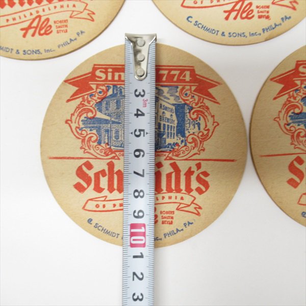 紙製ヴィンテージコースター Schmidt's ビール コースター5枚セット A