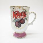 米国製ミッドセンチュリー＆陶器製マグ・食器など  スーベニア Knott's Berry Farm フッテッド磁器製マグカップ