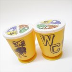 プラスチック＆メラミン食器  スーベニア プラスチック製 蓋付 カレッジトラベルマグカップ