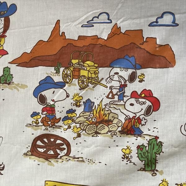 スヌーピーと仲間たち シーツ ウエスタン フラット