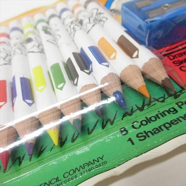 スヌーピー ミニ色鉛筆 スヌーピーと仲間たち ジャンボ色鉛筆セット 青鉛筆削り付き 未開封