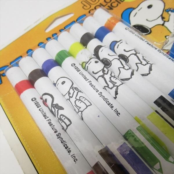 スヌーピーと仲間たち ジャンボ色鉛筆セット 青鉛筆削り付き 未開封