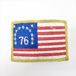 ★シーツ＆ハンドメイド素材  ヴィンテージワッペン 1976年 USA 星条旗 アメリカンフラッグ