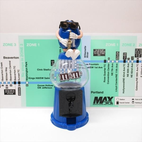 M&M's お菓子ディスペンサー エムアンドエムズ M&Ms キャンディ ディスペンサー サックス