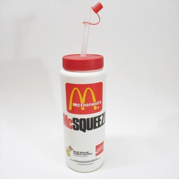 マクドナルド プラスチック製 ウォーターボトル ストロー付