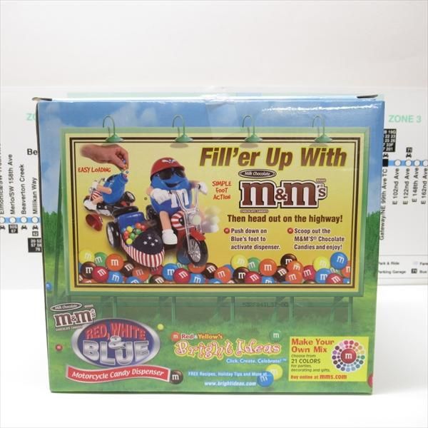 エムアンドエムズ M&Ms キャンディ ディスペンサー バイク 箱付き エムアンドエムズ M&Ms キャンディ ディスペンサー バイク 箱付き