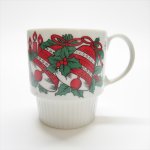 昭和レトロ・NORITAKEなど里帰り品  米国輸出用 日本製 クリスマスベル 陶器製マグカップ