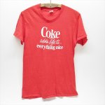 アドバタイジング・組織系  ヘインズ オレンジ三角タグ 1970s コカコーラ Tシャツ