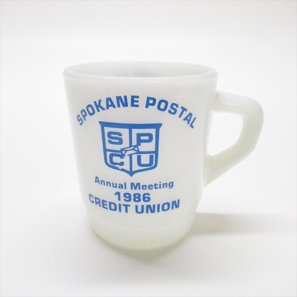 ファイヤーキング 1986年 USPS 米国郵便局信用組合 リブボトムマグカップ A