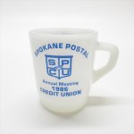 ★キッチン＆リビング  ファイヤーキング 1986年 USPS 米国郵便局信用組合 リブボトムマグカップ A