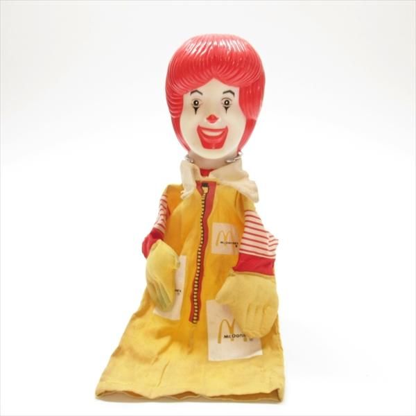 若者の大愛商品 マクドナルド ロナルドマクドナルド ハンドパペット ソフビフェイス ぬいぐるみ