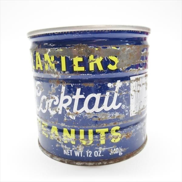 ジャンク雑貨 ヴィンテージ缶 プランターピーナッツ A