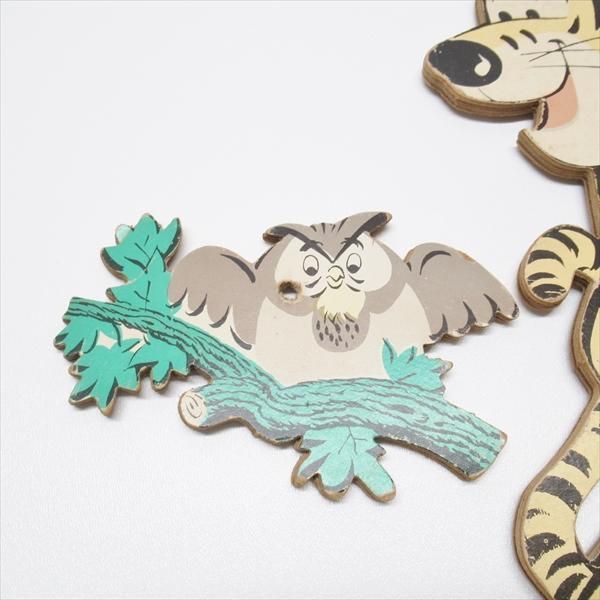 くまのプーさん ティガーとふくろう 紙製壁掛けセット