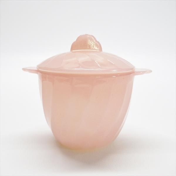 格安新品  ファイヤーキング シュガー＆クリーマーセット ピンク スワール 食器