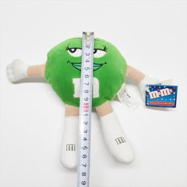年末のプロモーション大特価！ エムアンドエムズ M&Ms 紙タグ付き プラッシュ ミスグリーン ぬいぐるみ