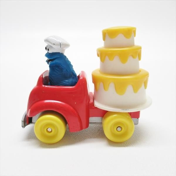 セサミストリート ダイキャスト ミニカー クッキーモンスター ケーキ